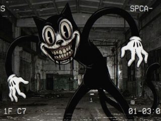 Cartoon Cat Scary