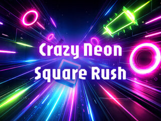 Crazy Neon Square Rush